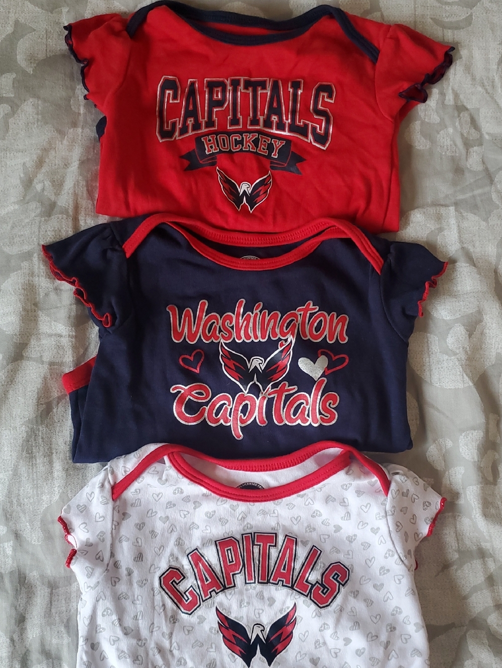 Washington Capitals Girls Onesie Set - 18m